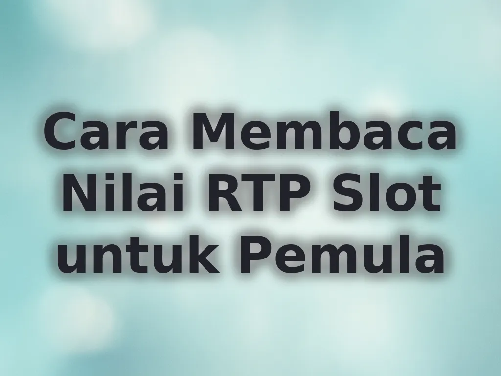 Cara Membaca Nilai RTP Slot untuk Pemula